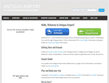 Tablet Screenshot of antiguaairport.net